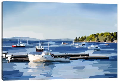 Peaceful Harbor II Canvas Art Print - Emily Kalina