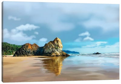 Oregon Coast III Canvas Art Print - Emily Kalina