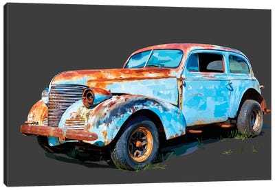 Rusty Car I Canvas Art Print - Emily Kalina