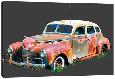 Rusty Car II Canvas Art Print - Emily Kalina