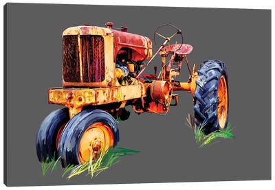 Vintage Tractor IX Canvas Art Print - Emily Kalina