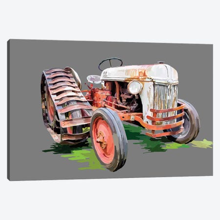 Vintage Tractor XIV Canvas Print #EKA46} by Emily Kalina Canvas Wall Art