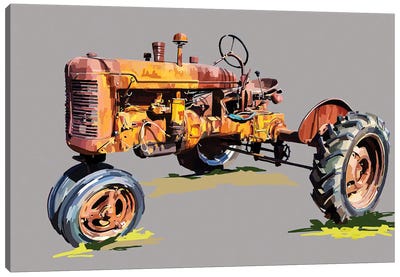 Vintage Tractor XVI Canvas Art Print - Emily Kalina