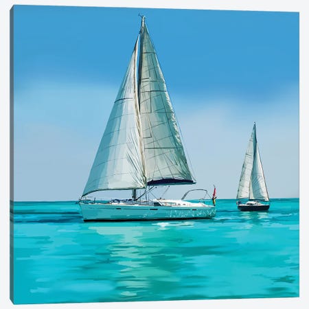Sailing Portrait IV Canvas Print #EKA57} by Emily Kalina Canvas Art Print