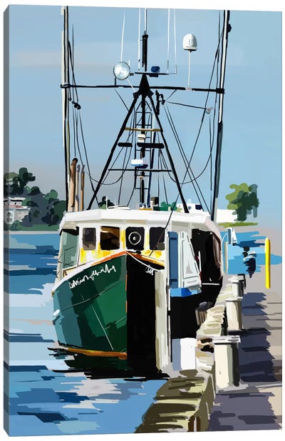 Bold Boats VI Canvas Art Print - Harbor & Port Art