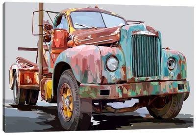 Powerful Truck I Canvas Art Print - Trucks