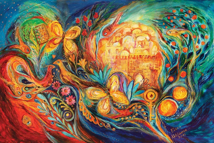 The Key Of Jerusalem by Elena Kotliarker wall art