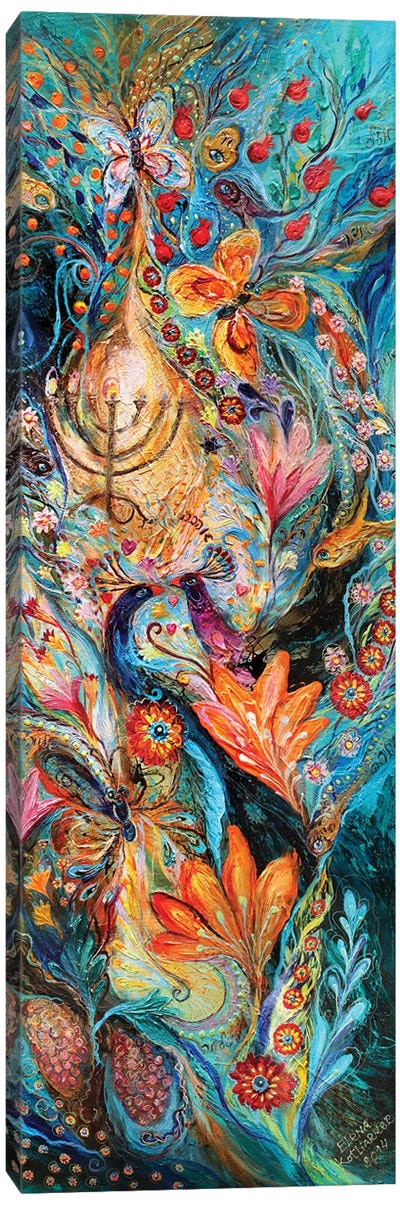 Under The Light Of Menorah Canvas Art Print - Butterfly Art