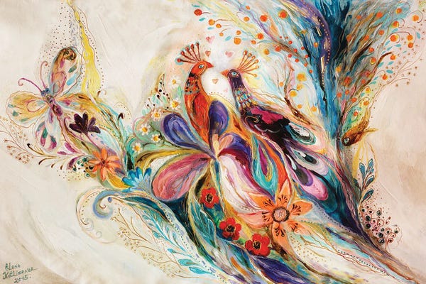 Folksy Fauna: The Splash Of Life I by Elena Kotliarker