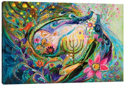 Longing For Chagall Canvas Art Print - Garden & Floral Landscape Art