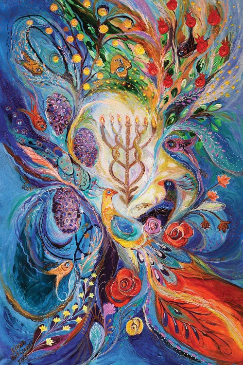 Under The Light Of Menorah II by Elena Kotliarker wall art
