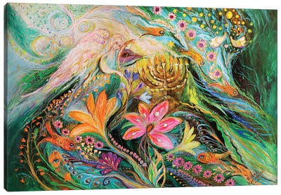 Dreams About Chagall. The Sky Violin Canvas Art Print - Judaism Art