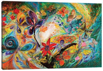 The Dancing Butterflies Canvas Art Print - Insect & Bug Art