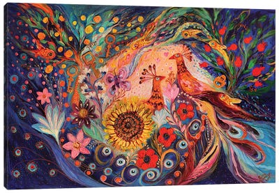 The Deep Blue Evening II Canvas Art Print - Sunflower Art
