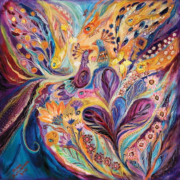 Peacocks: Four Elements III. Air by Elena Kotliarker