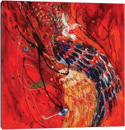 The Angel Wings VI. Duality Of Truth Canvas Art Print - Elena Kotliarker
