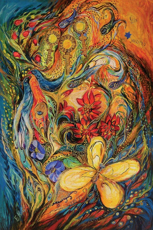 The Flowers Of Holy Land by Elena Kotliarker wall art