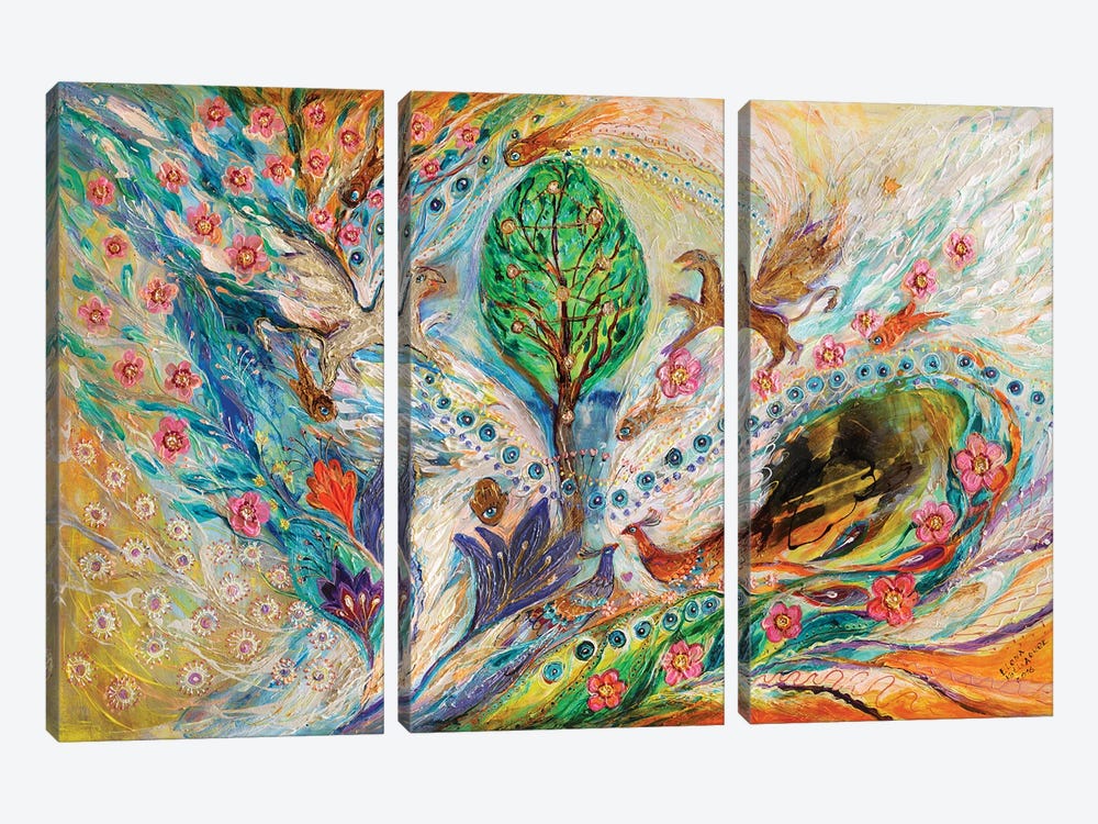 The Tree Of Life Keepers by Elena Kotliarker 3-piece Canvas Artwork