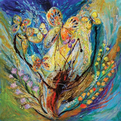 Four Seasons Of Vine. Winter by Elena Kotliarker framed canvas print