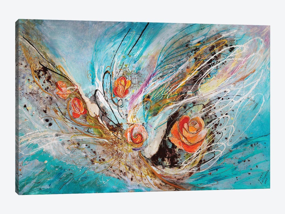 The Angel Wings X. The Five Roses by Elena Kotliarker 1-piece Canvas Wall Art