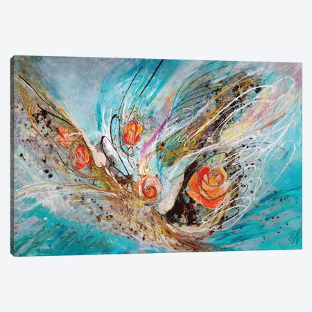 The Angel Wings X. The Five Roses Canvas Print #EKL163} by Elena Kotliarker Canvas Art