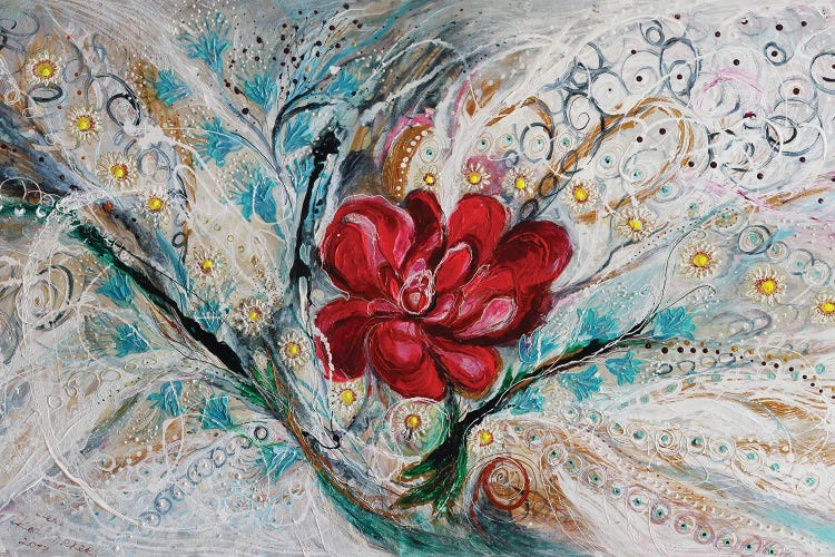 The Splash Of Life XXVIII. Power Of Peony by Elena Kotliarker wall art