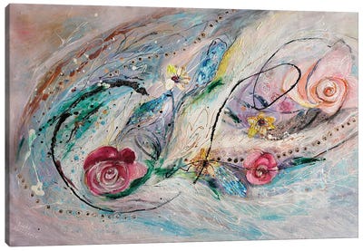 The Splash Of Life XXIX. The Flowers Canvas Art Print - Judaism Art