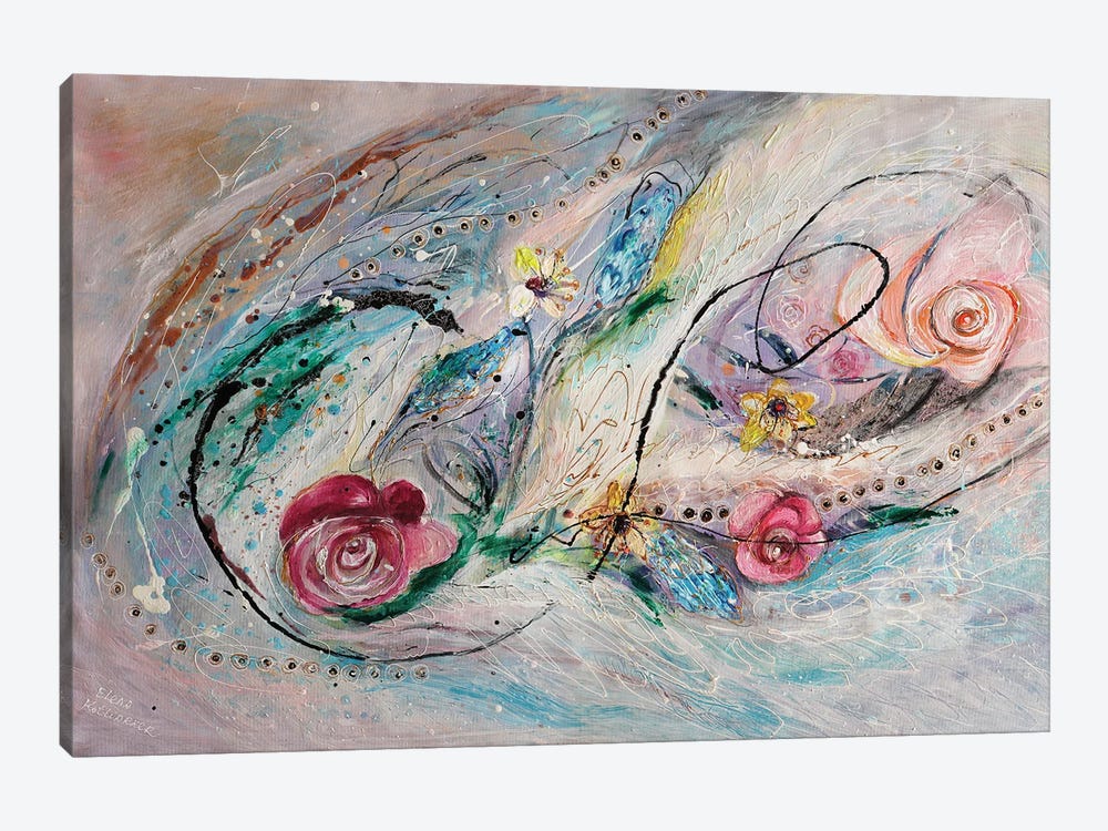 The Splash Of Life XXIX. The Flowers by Elena Kotliarker 1-piece Canvas Art Print