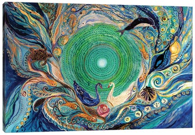 Mandala Series II. Element Water Canvas Art Print - Cancer Art