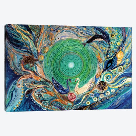 Mandala Series II. Element Water Canvas Print #EKL177} by Elena Kotliarker Canvas Art