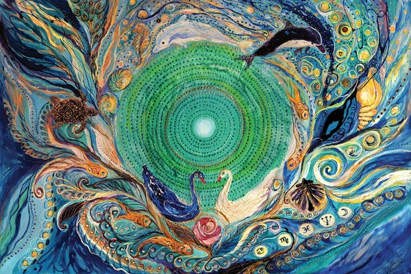 Pisces: Mandala Series II. Element Water by Elena Kotliarker