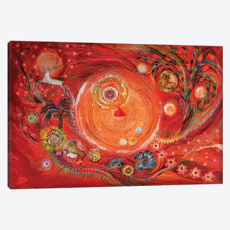 Mandala Series II. Element Fire Canvas Print #EKL178} by Elena Kotliarker Canvas Art Print