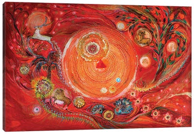 Mandala Series II. Element Fire Canvas Art Print - Elena Kotliarker