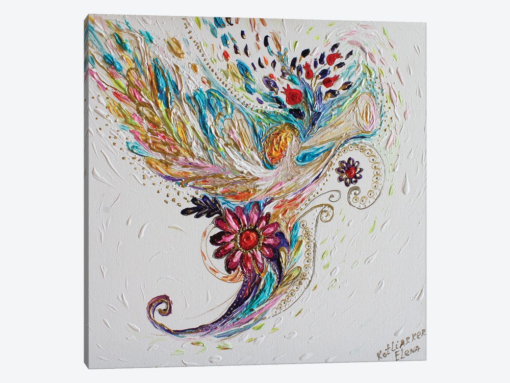 Pure Abstract IV. The Trumpeting Angel by Elena Kotliarker 1-piece Canvas Print