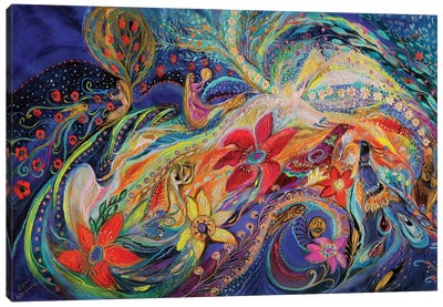 Praise Him With The Timbrel And Dance II Canvas Art Print - Peacock Art