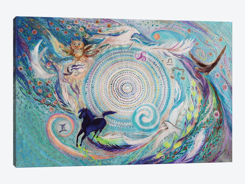 Mandala Series III. Element Air by Elena Kotliarker 1-piece Canvas Art Print