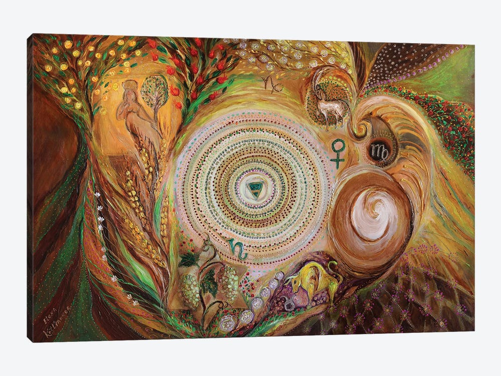 Mandala Series IV. Element Earth by Elena Kotliarker 1-piece Canvas Art