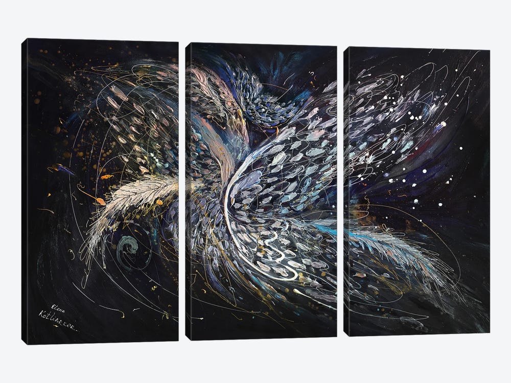 The Angel Wings XV by Elena Kotliarker 3-piece Canvas Art Print
