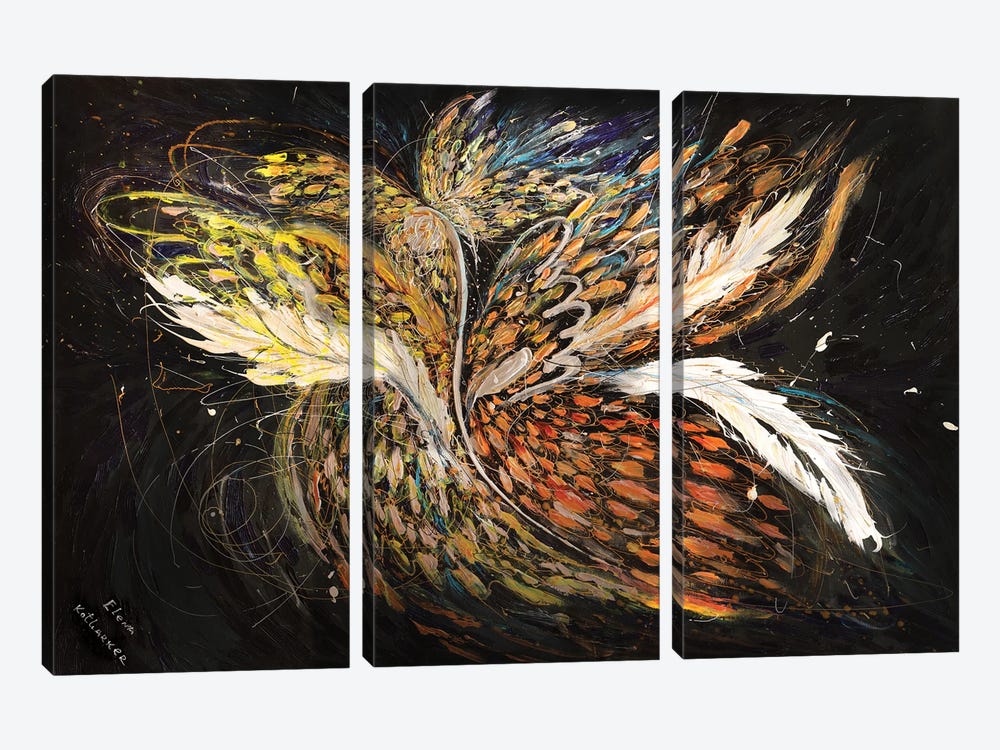 The Angel Wings XVI. The Inner Light by Elena Kotliarker 3-piece Art Print