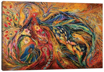 The Fire Dance Canvas Art Print - Bird of Paradise Art