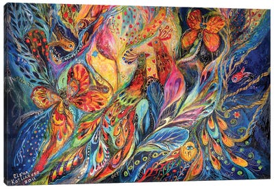 The Shining Of The Night Canvas Art Print - Monarch Metamorphosis