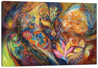 The Walls Of Jerusalem Canvas Art Print - Peacock Art