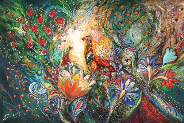 Peacocks: The Flowers And Fruits by Elena Kotliarker