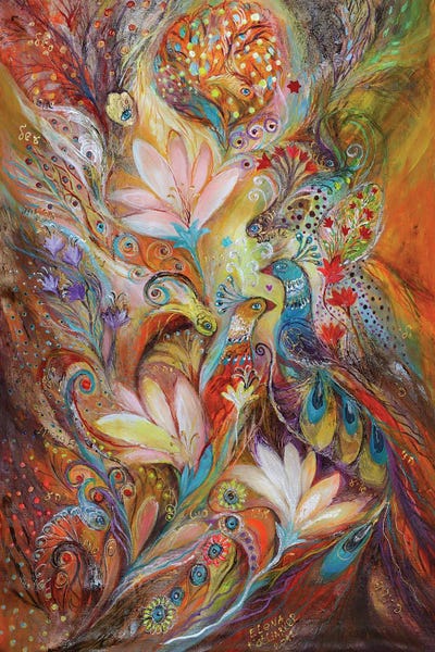 Refreshing Workspace: The Lilies And Bell Flowers by Elena Kotliarker