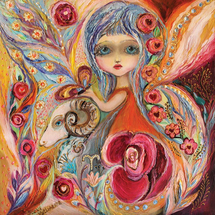 The Fairies Of Zodiac Series - Aries by Elena Kotliarker wall art
