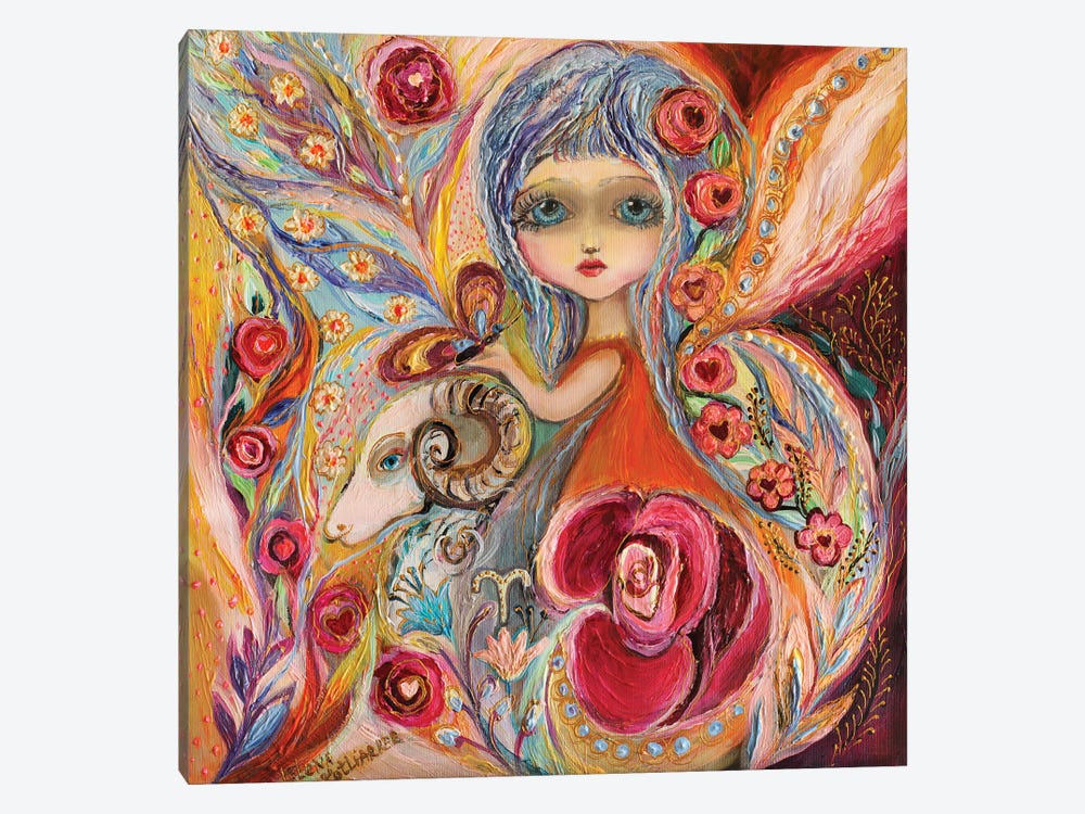 The Fairies Of Zodiac Series - Aries by Elena Kotliarker 1-piece Canvas Wall Art