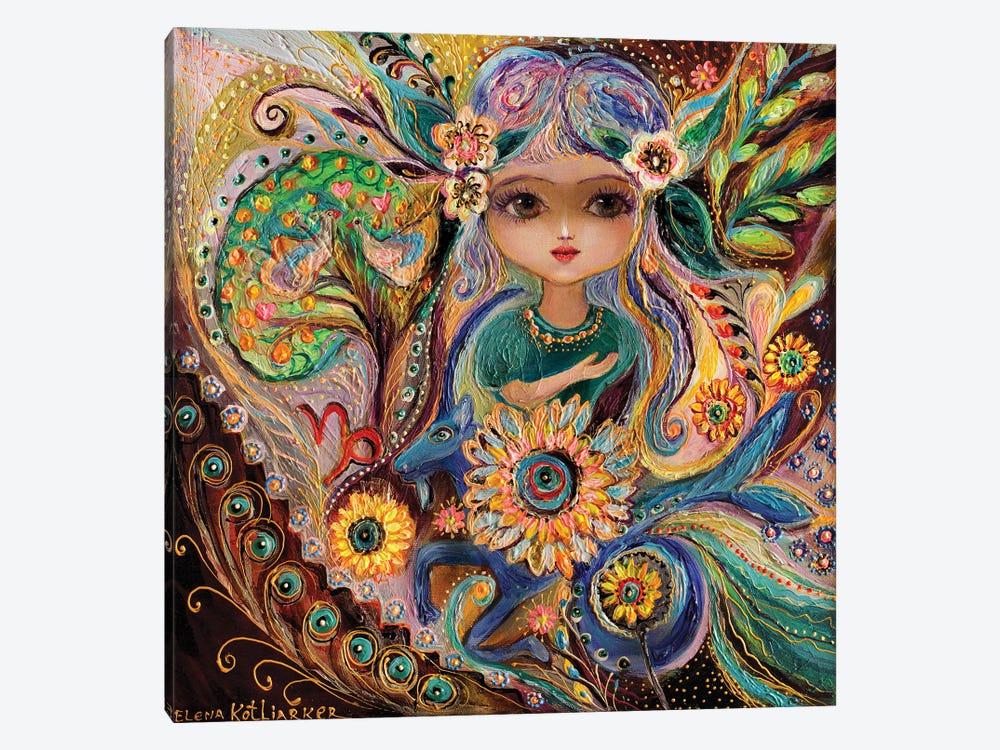 The Fairies Of Zodiac Series - Capricorn by Elena Kotliarker 1-piece Canvas Art
