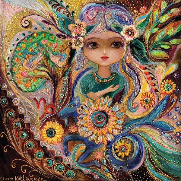 Elena Kotliarker: The Fairies Of Zodiac Series - Capricorn by Elena Kotliarker