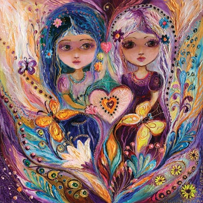 The Fairies Of Zodiac Series - Gemini by Elena Kotliarker framed wall art