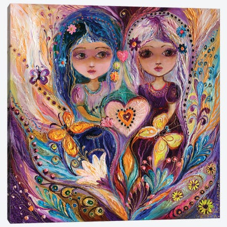 The Fairies Of Zodiac Series - Gemini Canvas Print #EKL250} by Elena Kotliarker Canvas Artwork